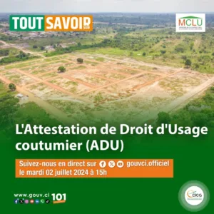 Attestation de Droit d'Usage Coutumier